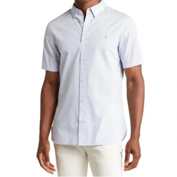 All Saints  Short Sleeve Button Down Shirt - Picture 1 of 6
